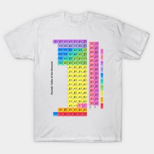 Detailed Periodic Table of the Elements T-Shirt